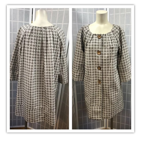 Toca, women, coat, white/black, cotton, size 8.: - Picture 1 of 11